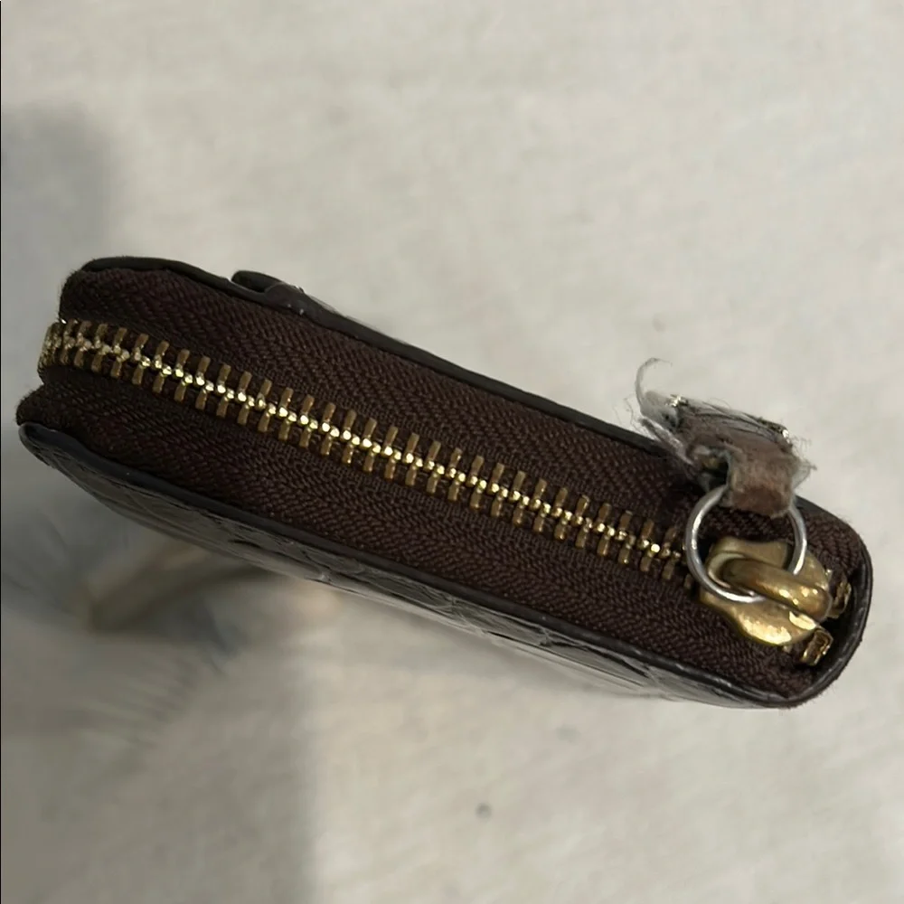 Kate Spade Brown Croc Embossed Wallet - Picture 5 of 11